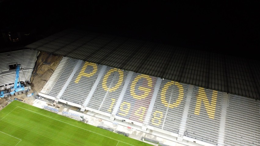 Nowe oświetlenie na stadionie Pogoni Szczecin