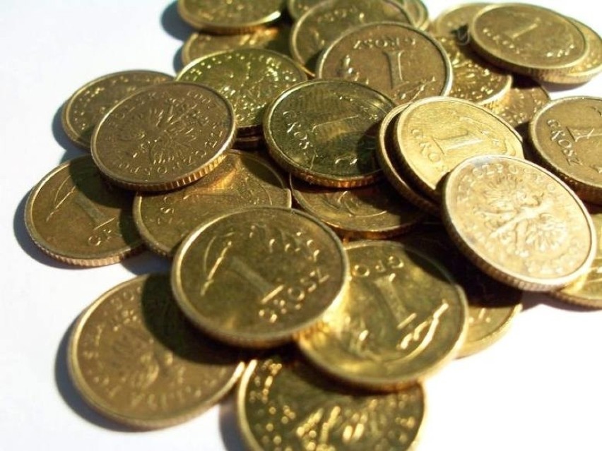 Na kilogram monet o nominale 1 groszy wchodzi ich 609.
