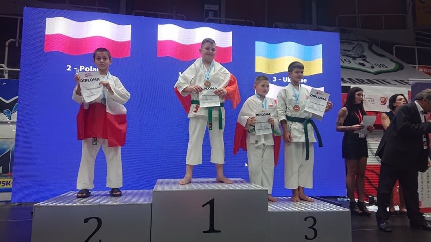 Pięć medali Klubu Karate Tradycyjnego Zanshin w Światowych Mistrzostwach Dzieci 2019 [zdjęcia]