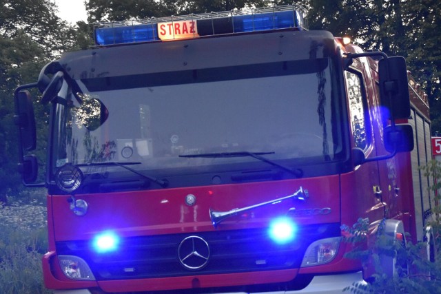 W działaniach brały udział dwa zastępy Państwowej Straży Pożarnej w Wejherowie