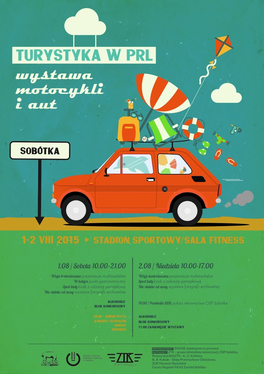 Turystyka w PRL - wystawa motocykli i aut