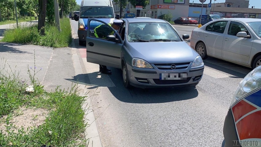 Rowerzysta potrącony na ul. Niemodlińskiej w Opolu [zdjęcia]