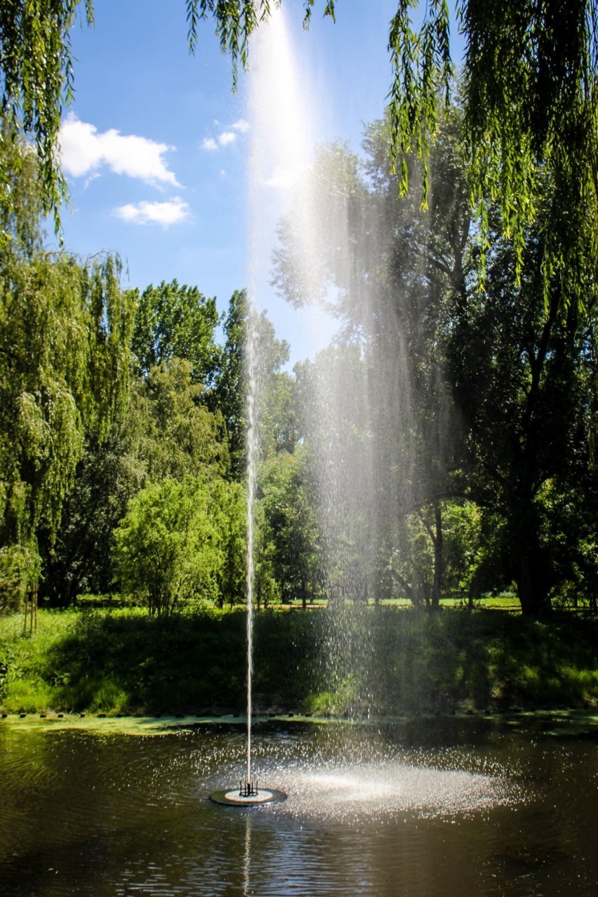Nowe fontanny w łęczyckim parku