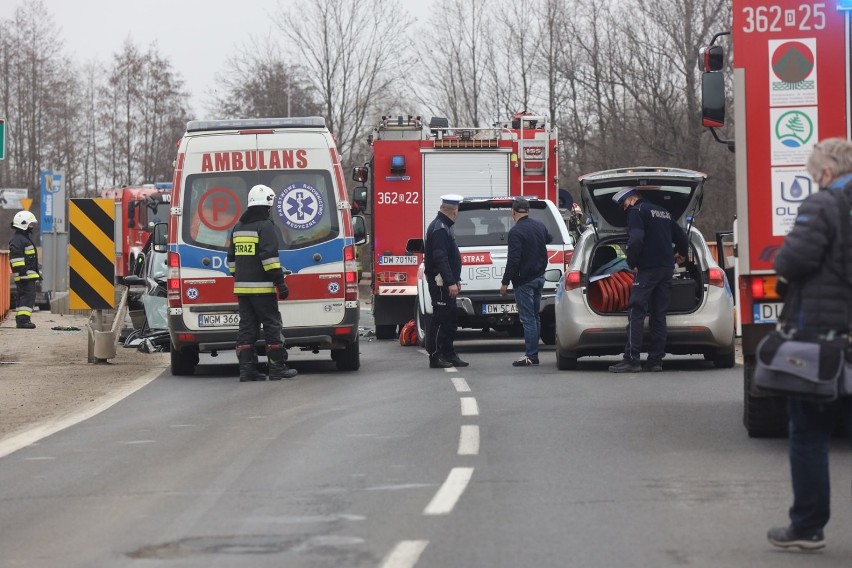 Wypadek na drodze Legnica-Kunice