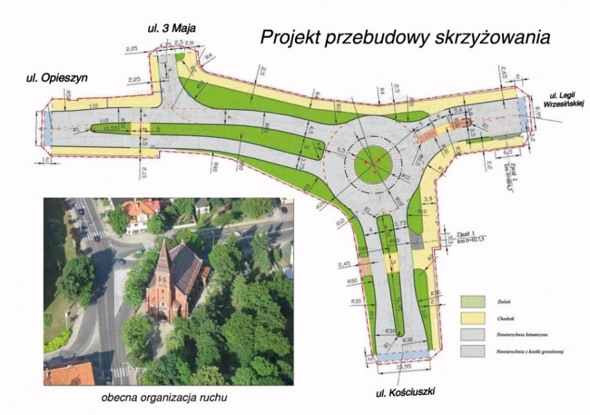 Budowa ronda w centrum Wrześni już maju