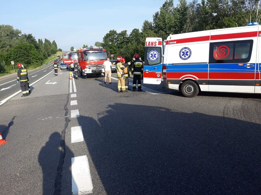 Wypadek w Zagórzu pod Wieliczką. Utrudnienia na DK 94 w kierunku Krakowa