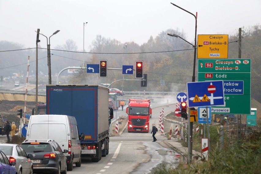 Przebudowa węzła Giszowiec w Katowicach. 10 listopada...