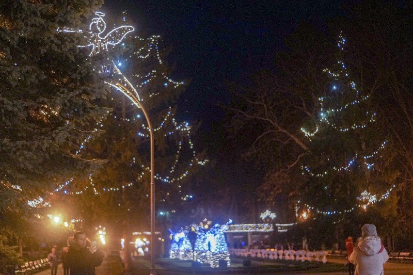 Iluminacje świąteczne w inowrocławskich Solankach [zdjęcia] 