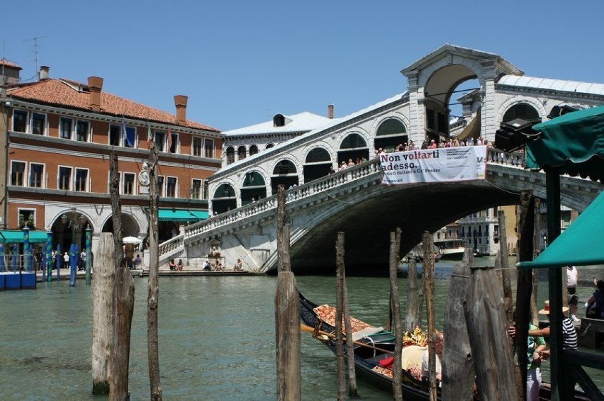 Wenecja - Canale Grande - Ponte Rialto.