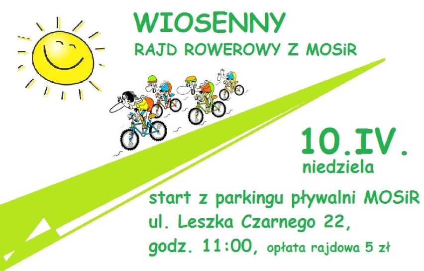 MOSiR w Radomsku zaprasza na kolejny wiosenny rajd rowerowy. Dokąd pojadą cykliści?
