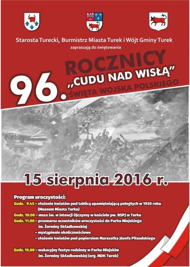 96. rocznica "Cudu nad Wisłą". Święto Wojska Polskiego w Turku