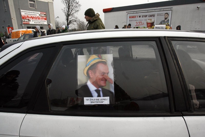 Legnica: Protest kierowców (ZDJĘCIA)