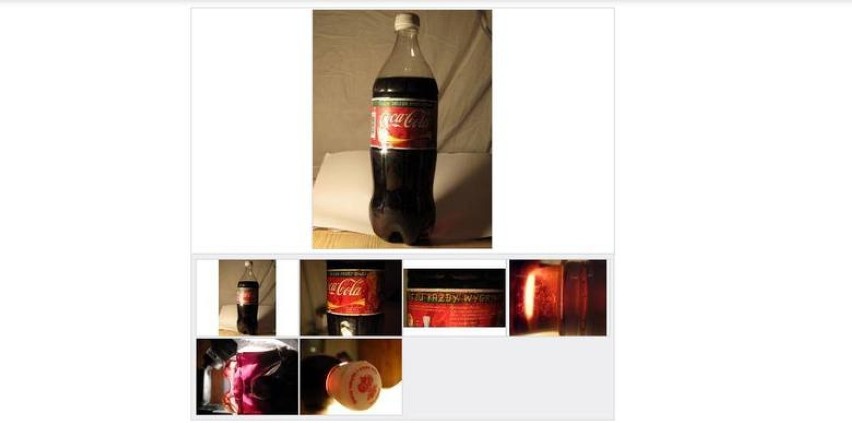 Coca cola 1L (PL) rocznik 2005, raz śmignięta