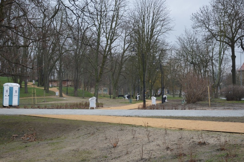 Żarski park w centrum miasta nabiera blasku. 