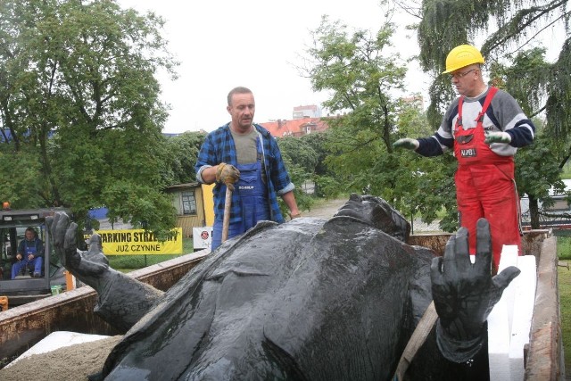 Racibórz Pomnik Arki Bożka przenoszą