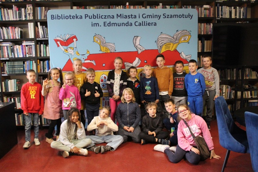 Dzieci poznały bibliotekę! Wycieczka uczniów Szkoły Podstawowej A. Fiedlera w Przyborowie do Biblioteki w Szamotułach