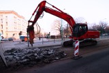 Poznań: Zobacz jak postępuje przebudowa torowiska na ulicy Grunwaldzkiej [ZDJĘCIA]