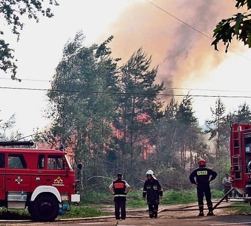 Pożar gasiło 11 zastępów straży pożarnej.