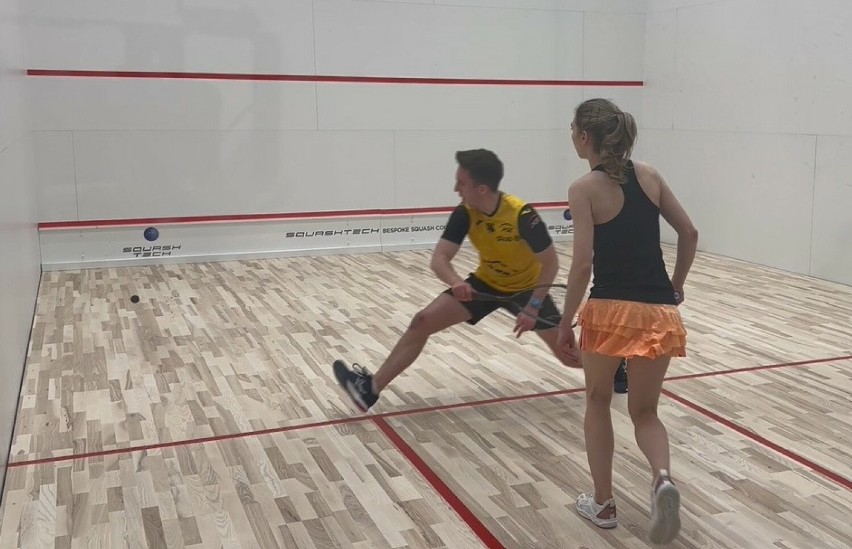 W hali sportowej w Kamieńsku rozegrano turniej squasha o...