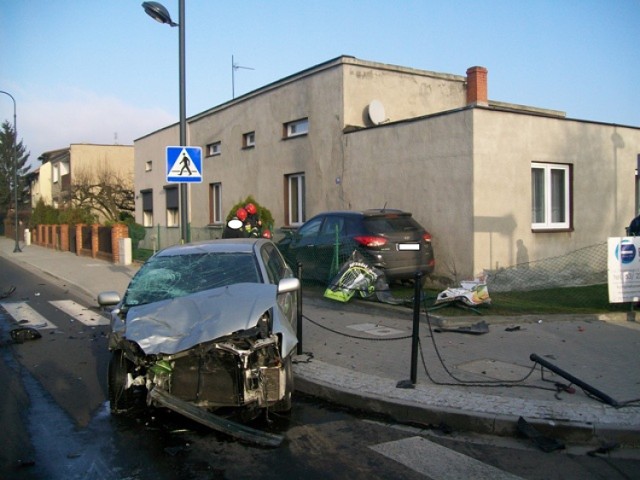 Wypadek na skrzyżowaniu w Słupcy