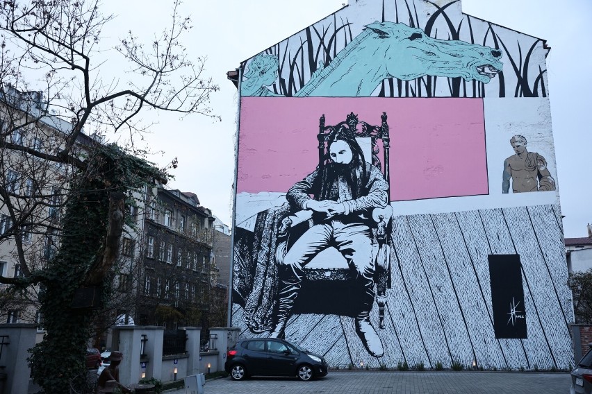 Nowy mural w Krakowie nawiązuje do twórczości Wyspiańskiego