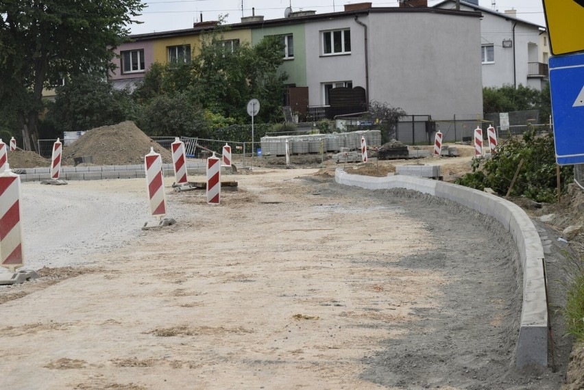 Budowa wiaduktu w Skierniewicach nad torami kolejowymi