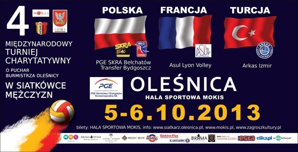 Charytatywny Turniej Siatkarski w Oleśnicy - plakat