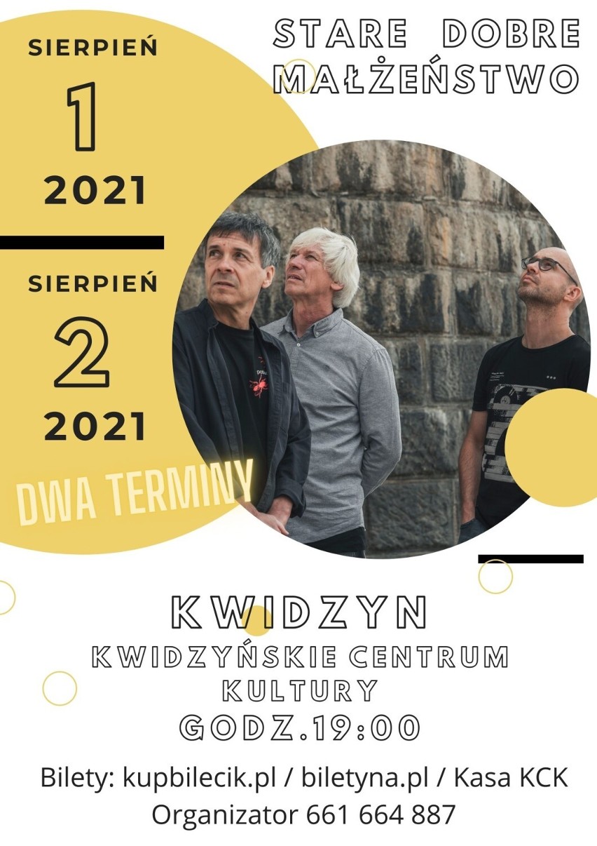 Koncert Starego Dobrego Małżeństwa w kwidzyńskim teatrze już w najbliższą niedzielę i poniedziałek!