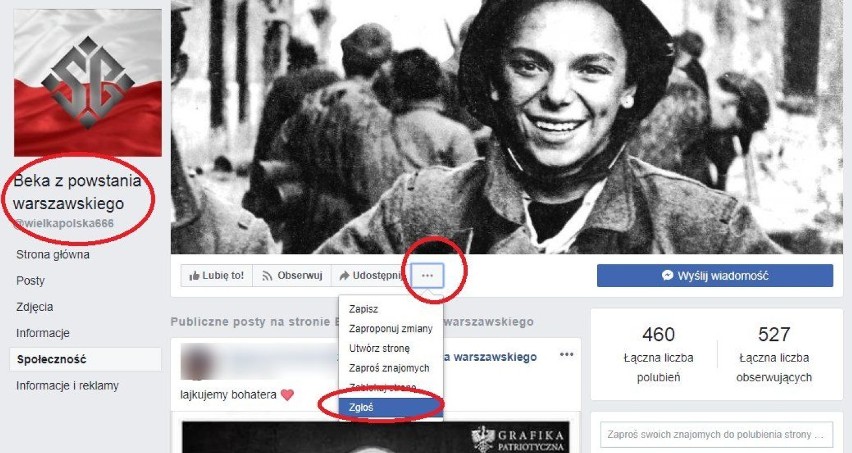 „Beka z powstania warszawskiego” zniknęła z Facebooka,...
