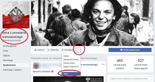 „Beka z powstania warszawskiego” zniknęła z Facebooka, dzięki interwencji oburzonych na publikowane tam treści internautów. Według Ośrodka Monitorowania Zachowań Rasistowskich i Ksenofobicznych strona „była kolejnym internetowym baitem mającym oburzać na tyle, by o nim mówiono. Obrażała chrześcijan pokazując zdjęcie krucyfiksu unurzanego w odchodach, miała zdenerwować Polaków pokazując biało-czerwoną flagę w sedesie, kpiła z postaci powstańców warszawskich itd.”