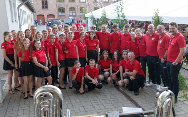 Orkiestra Dęta Poddębice na festiwalu muzyki dętej w Helbra w Niemczech