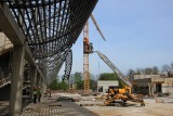 Budowa stadionu Górnika Zabrze. Zakończyła się budowa trybun i montaż dźwigarów [ZDJĘCIA]