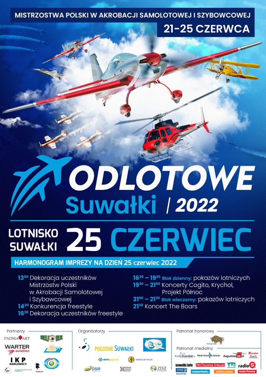 Odlotowe Suwałki Air Show 2022 już w sobotę [program]