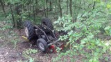 Tragedia w Borkowie. Rolnik zginął przygnieciony ciągnikiem [ZDJĘCIA]