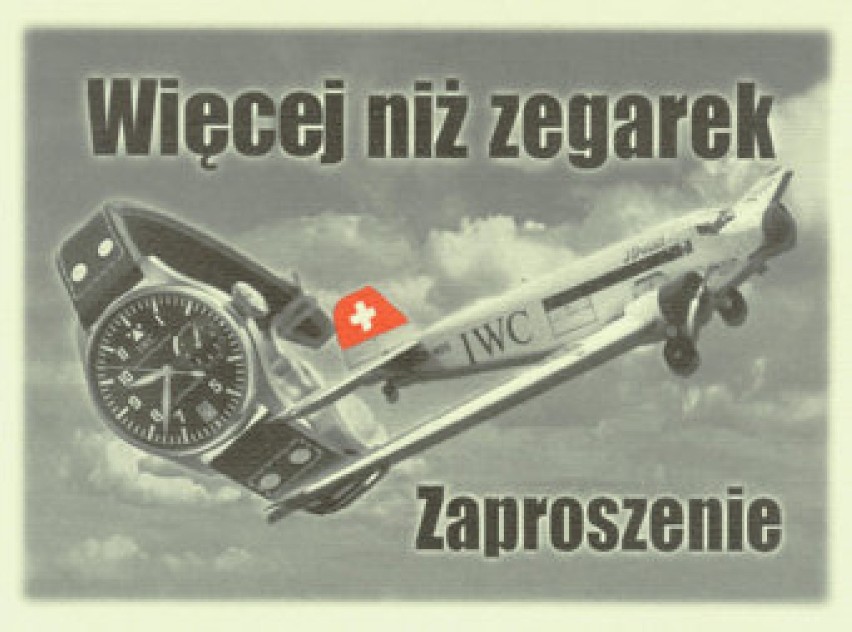 Reklama zegarków IWC linii Big Pilot