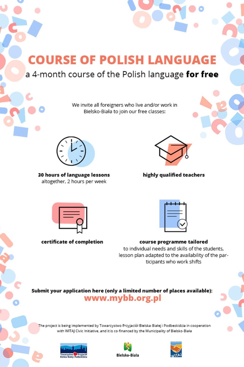 W Bielsku-Białej będą uczyć cudzoziemców języka polskiego. Za darmo!
