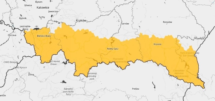 Uwaga na silny wiatr! Ostrzeżenie IMGW dla Małopolski