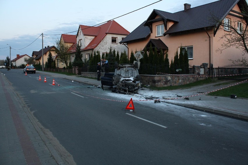 Wypadek w Sąpolnie Człuchowskim, 4.05.2013r