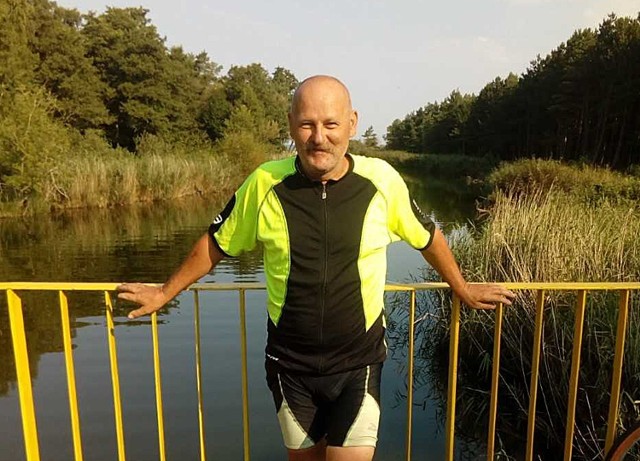 Grzegorz Kowalczyk uwielbia rowerowe wycieczki w plener.