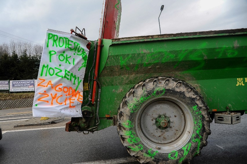 Protest rolników na ulicach Jasła. Zobaczcie zdjęcia