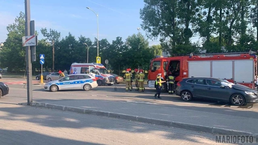 Wypadek na ul. Niemodlińskiej w Opolu.