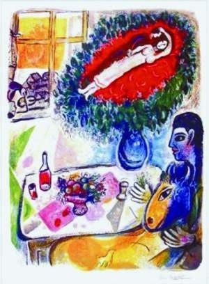 Największą atrakcją wystawy są grafiki Marca Chagalla j.   Fot. Materiały organizatora