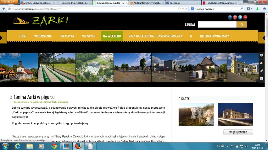 Powstała strona o turystycznych atrakcjach Żarek. Można skorzystać z interaktywnej mapy