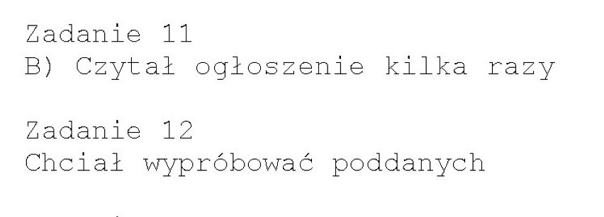 TEST TRZECIOKLASISTY 2013 OBUT - w poniedziałek, 21 maja....