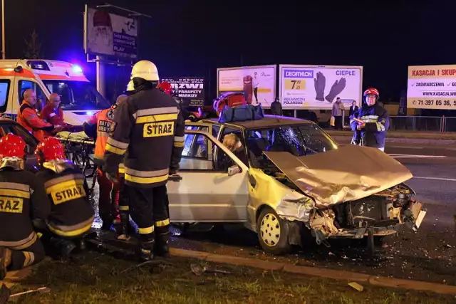 Wypadek na ulicy Wrocławskiej w Legnicy