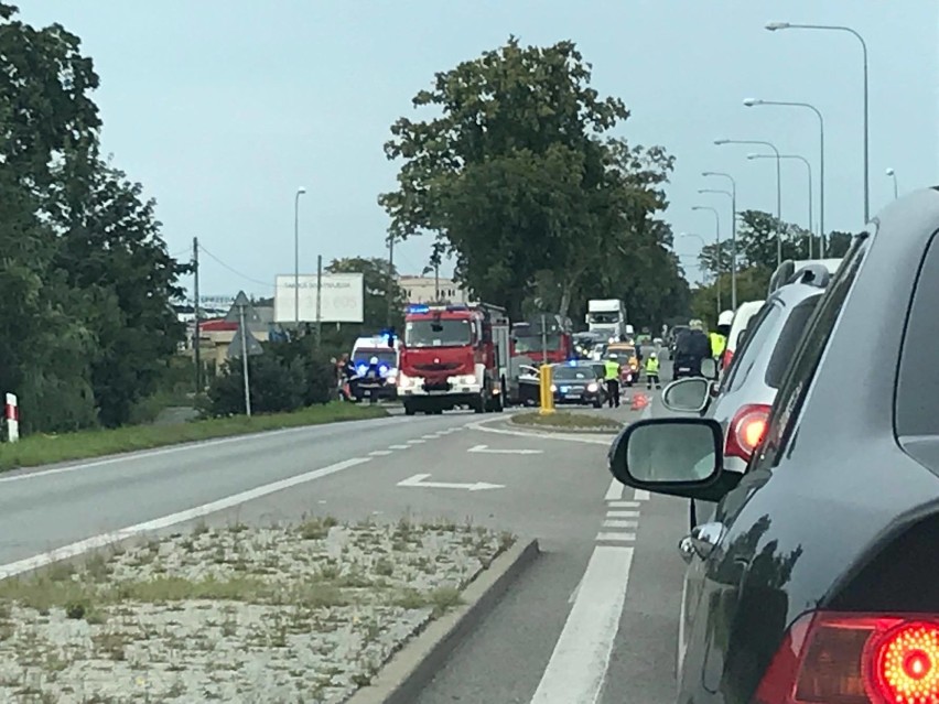 Wypadek na trasie DW216 na odcinku Rekowo Górne - Widlino (12.08.2019