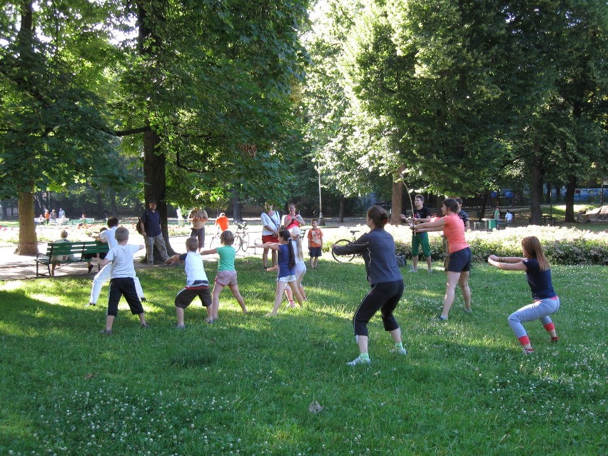 Capoeira Łódź w Parku Śniadaniowym