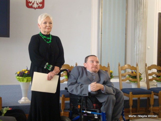 Magdalena Kochan i Marek Plura podczas wręczenia wyróżnień Lady D. 2011