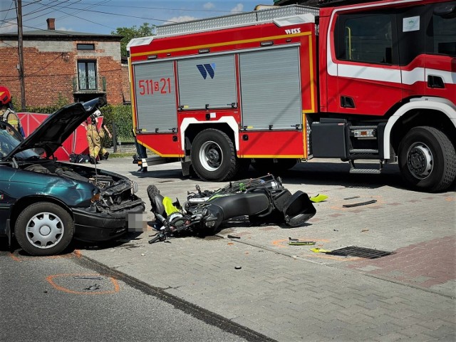 Tragiczny wypadek z udziałem motocyklisty.