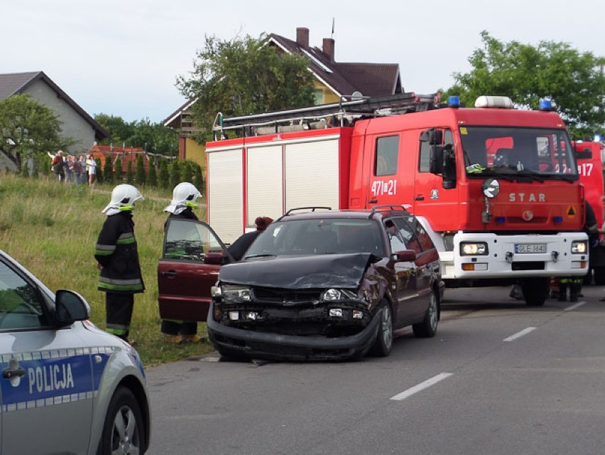 Wypadek w Łebieńcu